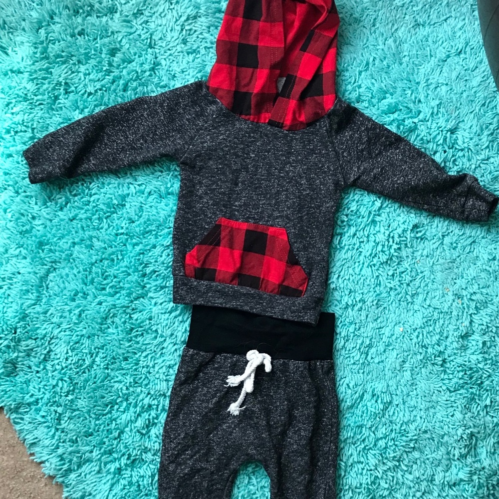 Matching hoodie and sweat pants set